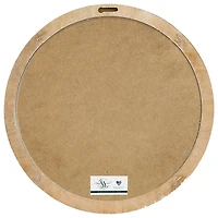 Pink Full Bloom Round Wall Plaque