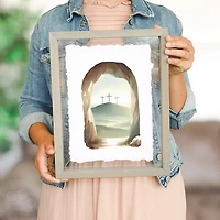 Easter Crosses Framed Art Print