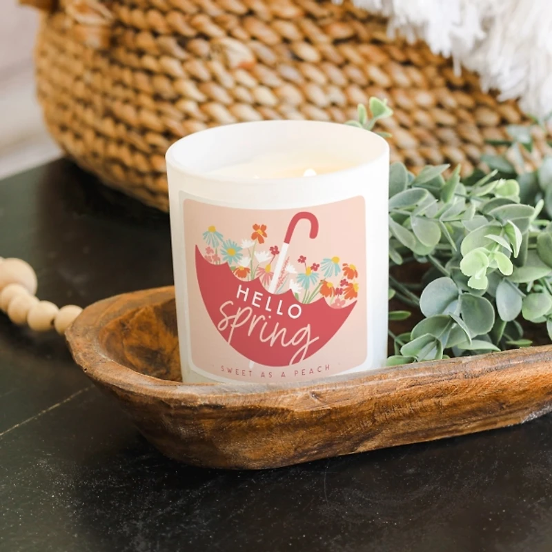 Hello Spring Sweet Peach 2-Wick Jar Candle