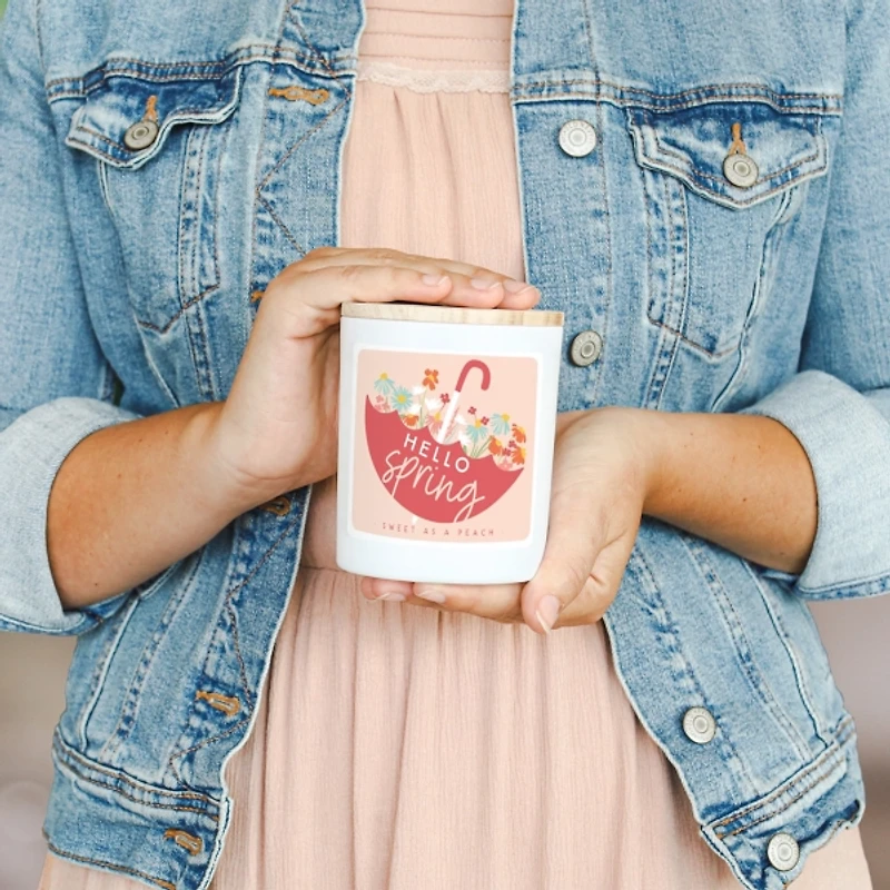 Hello Spring Sweet Peach 2-Wick Jar Candle