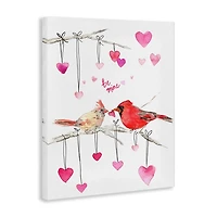 Be Mine Cardinals Canvas Art Print