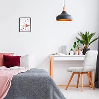 Be Mine Cardinals Framed Canvas Art Print