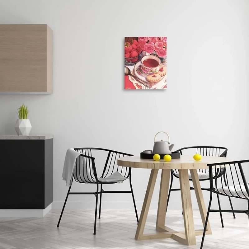 Valentines Day Tea Canvas Art Print