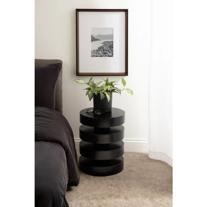 Olivia Black Accent Table