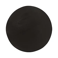 Black Round Ribbed Reid Accent Table