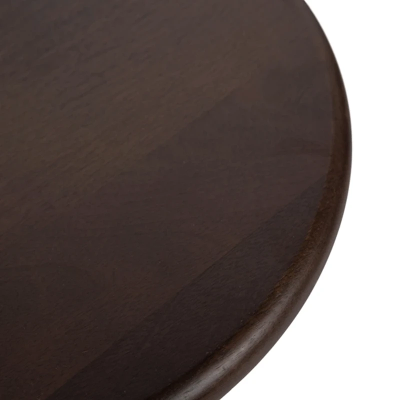 Dark Brown Round Ellie Accent Table