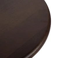 Dark Brown Round Ellie Accent Table