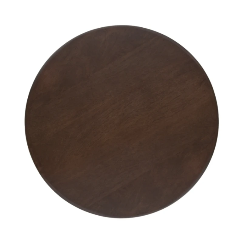 Dark Brown Round Ellie Accent Table