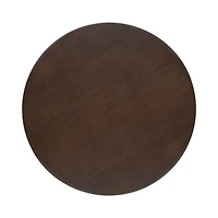 Dark Brown Round Ellie Accent Table