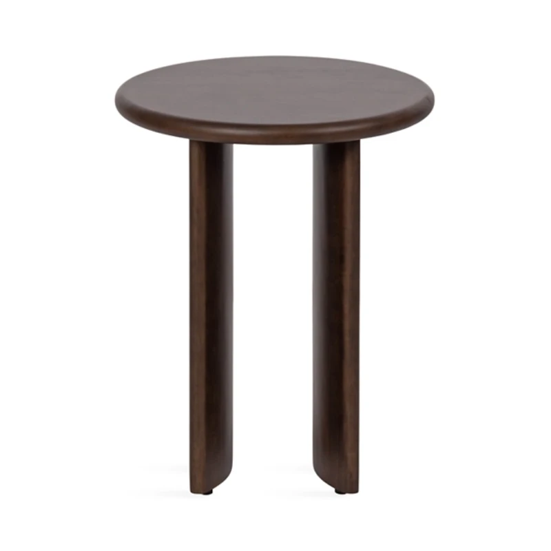 Dark Brown Round Ellie Accent Table