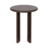 Dark Brown Round Ellie Accent Table