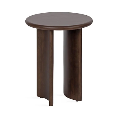 Dark Brown Round Ellie Accent Table