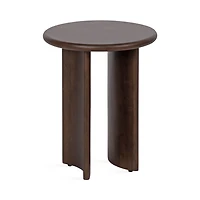 Dark Brown Round Ellie Accent Table