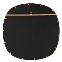 Gold Round Frame Beveled Wall Mirror