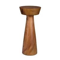 Walnut Molly Pedestal Accent Table