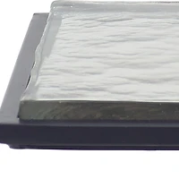 Black Metal Angled Frame Accent Table