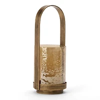 Camilla Antique Gold Glass Lantern