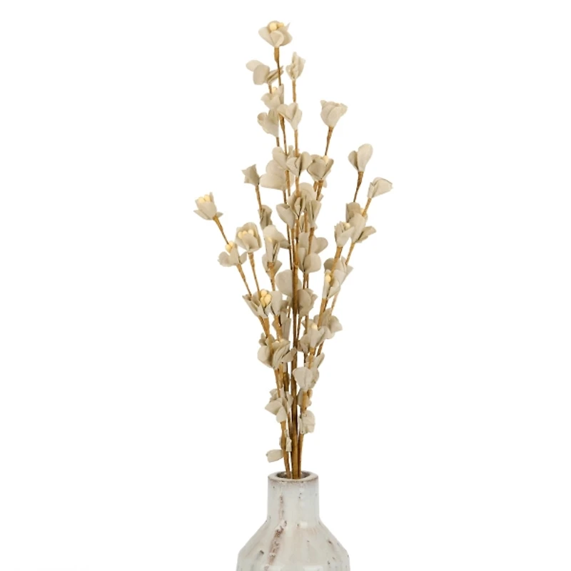 Gray Paper Flower Sprays, Set of 2