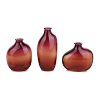Autumn Ombre Glass Mini Bud Vases, Set of 3