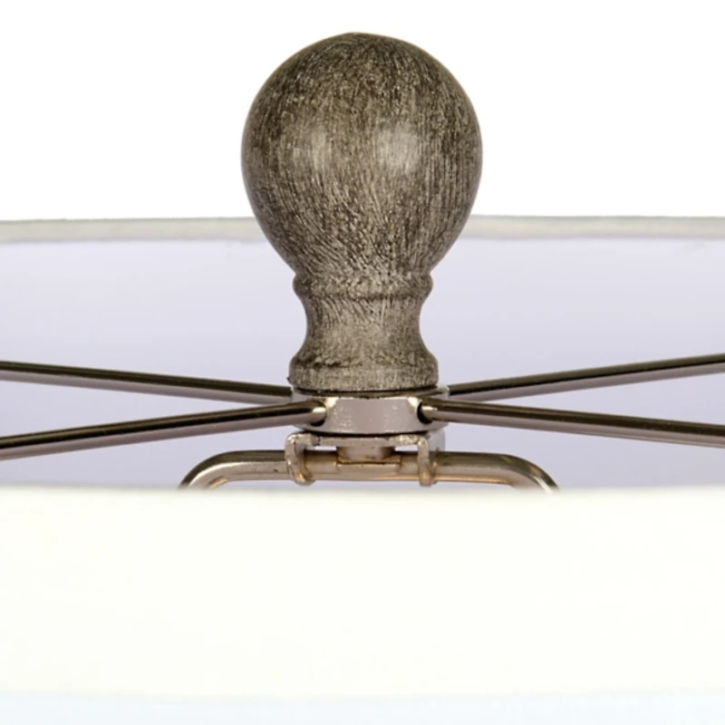 Gray Spindle Charlotte Floor Lamp