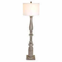 Gray Spindle Charlotte Floor Lamp