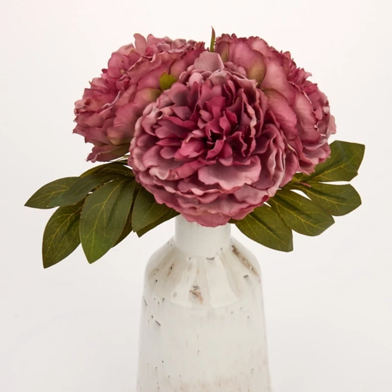 Realistic Purple Rose Bundles, Set of 2