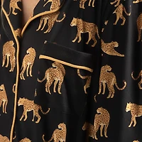 Black Cheetah XL Pajama Set