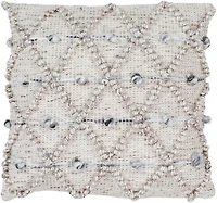 Taupe Anders Diamond Pillow