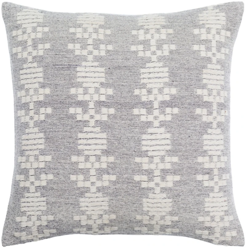 Blue Elara Floral Pillow