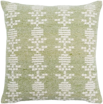 Green Elara Floral Pillow