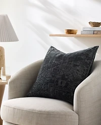 Charcoal Toole Throw Pillow