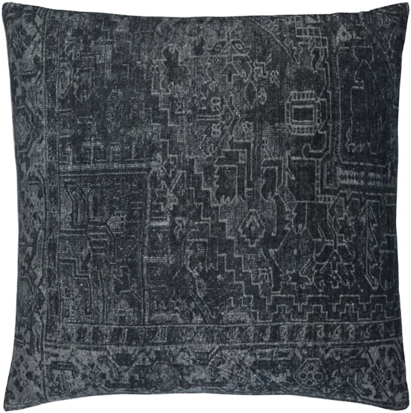 Charcoal Toole Throw Pillow