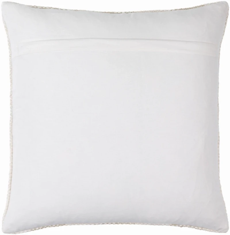 Ivory and Beige Striped Pillow