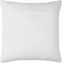Ivory and Beige Striped Pillow