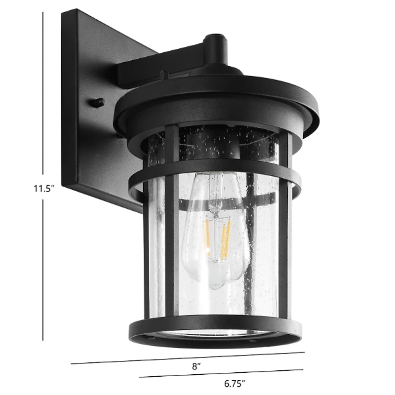 Black Senta Outdoor Wall Sconce
