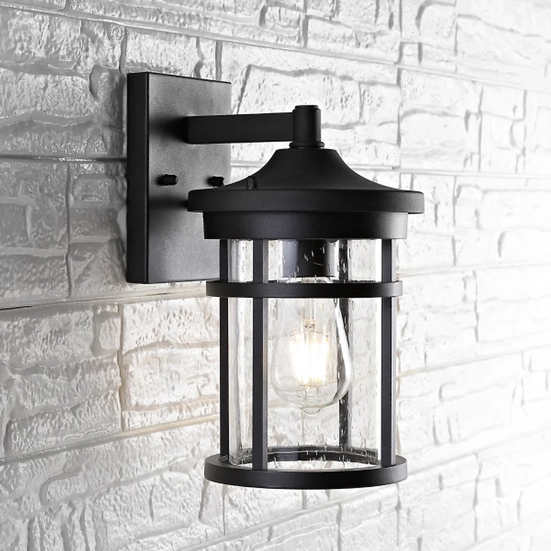 Black Senta Outdoor Wall Sconce