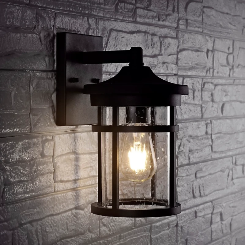 Black Senta Outdoor Wall Sconce