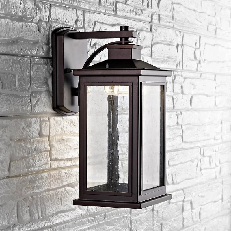 SAFAVIEH Bronze Taylen Outdoor Wall Sconce