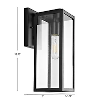 Black Norsan Outdoor Wall Sconce