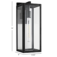 Black Welson Outdoor Wall Sconce