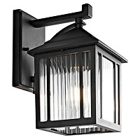 Black Ranzi Outdoor Wall Sconce