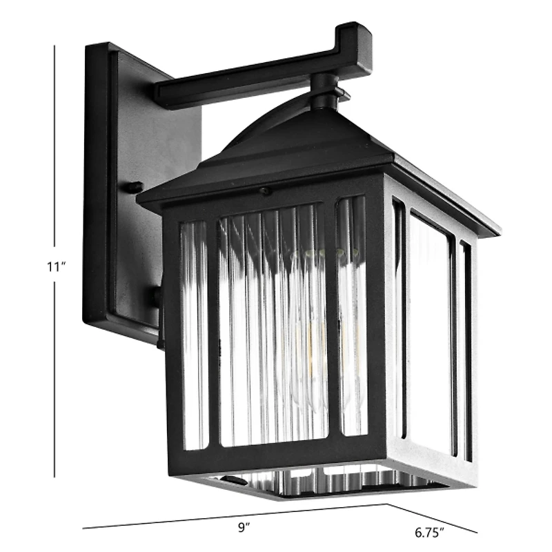 Black Ranzi Outdoor Wall Sconce