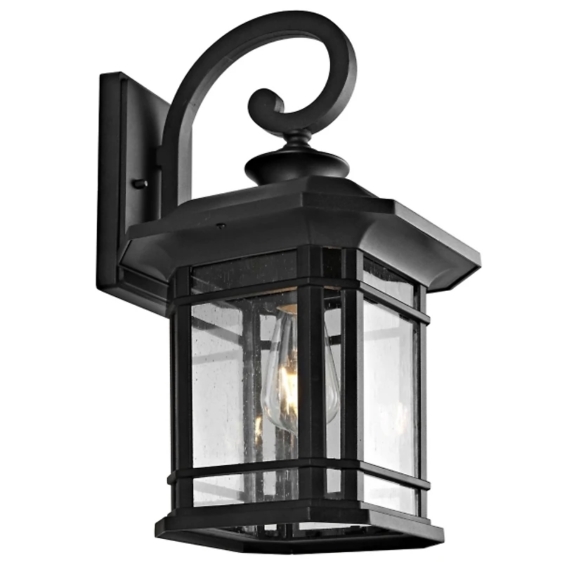 Black Cendra Outdoor Wall Sconce
