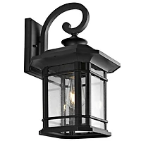 Black Cendra Outdoor Wall Sconce