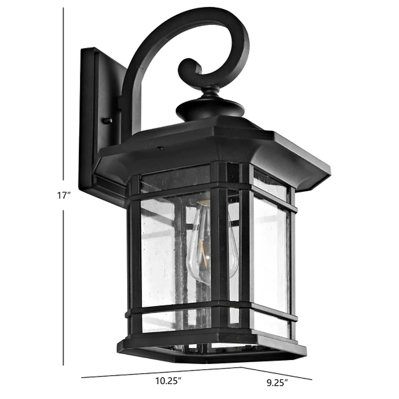 Black Cendra Outdoor Wall Sconce