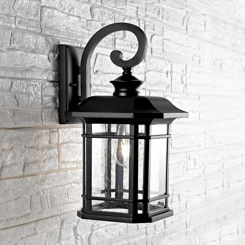 Black Cendra Outdoor Wall Sconce