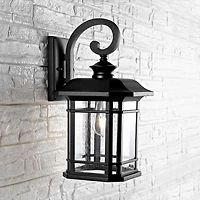 Black Cendra Outdoor Wall Sconce