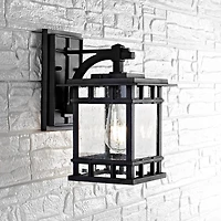 SAFAVIEH Grayter Black Outdoor Wall Lantern
