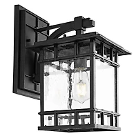 Black Rolran Outdoor Wall Sconce