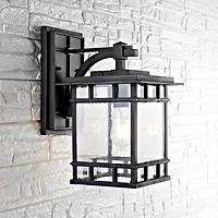 Black Rolran Outdoor Wall Sconce